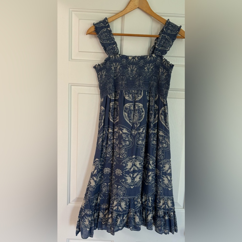 Y2K M juniors vintage smocked elephant pattern no boundaries swim cover up/dress